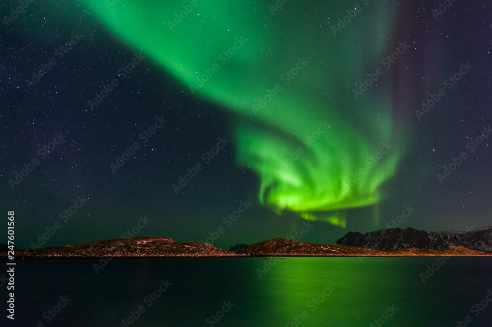 luci del nord, aurora boreale in norvegia