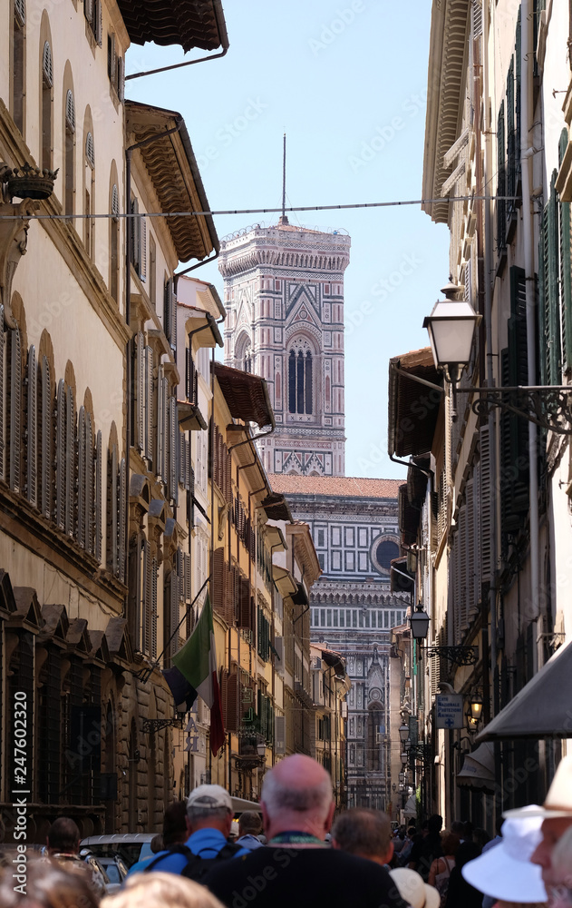 Naklejka premium Cattedrale di Santa Maria del Fiore (Cathedral of Saint Mary of the Flower) in Florence, Italy 
