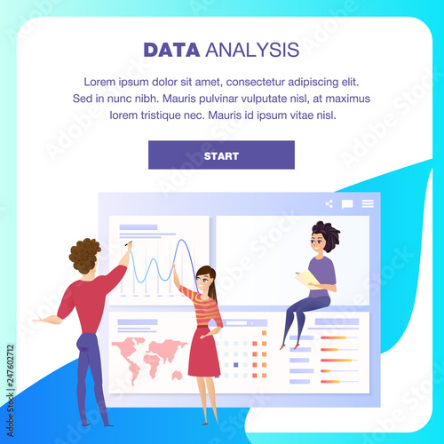 Global Data Analysis Grath Landing Page Character