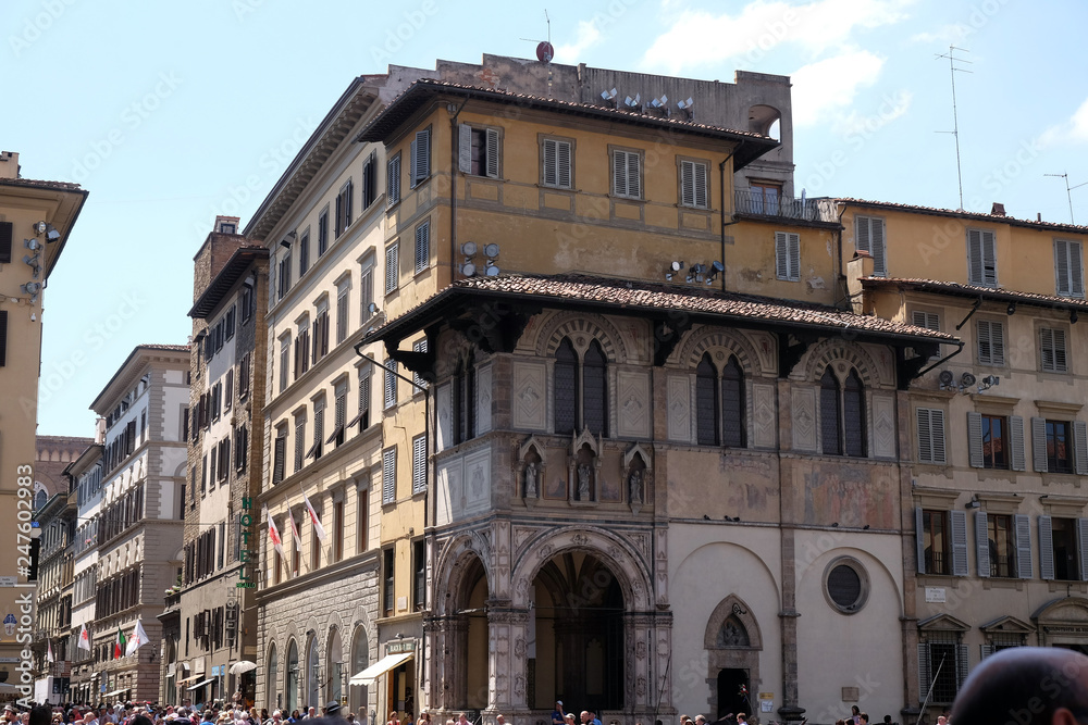 Loggia del Bigallo on Piazza San Giovanni in Florence, Italy