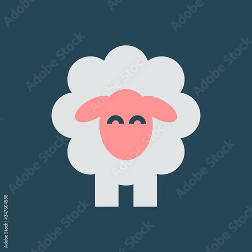 Silhouette icon sheep