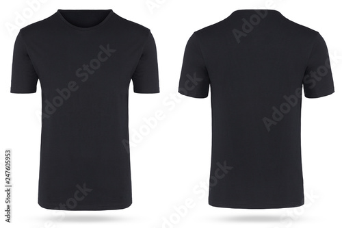 T-Shirt freigestellt schwarz hollow man neutral rundhals
