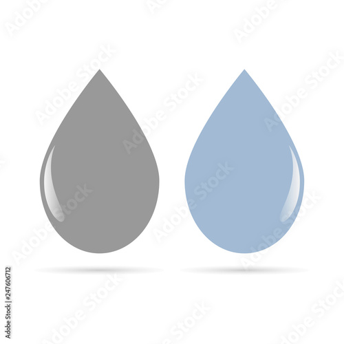 Water drop icon  rain. Vector - Vector