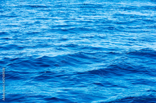 Blue sea water background