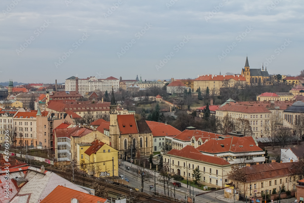 city ​​streets of Prague from a different angle