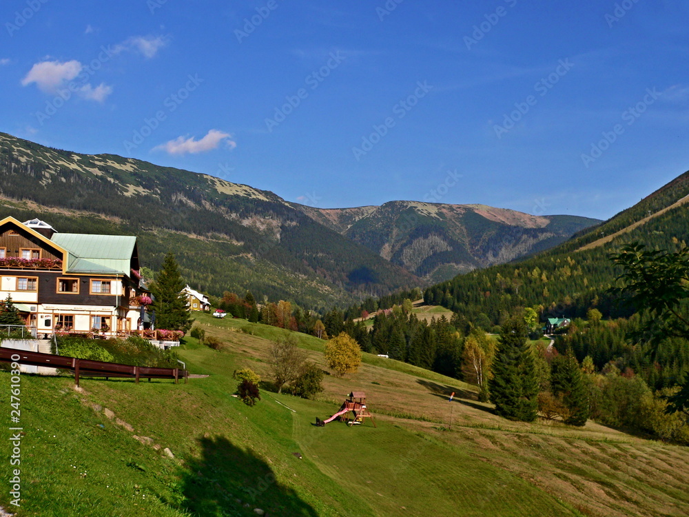 Czech republic-view on the Saint Peter in Giant Mountains