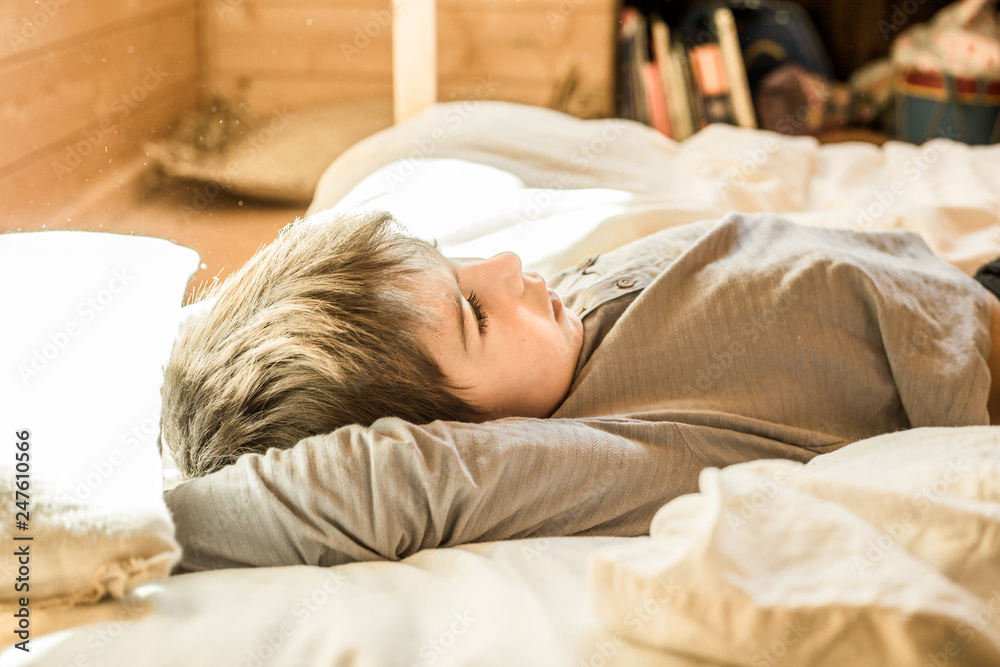 Close-up of a child taking a nap. Kid Sleeping Close-up of a child taking a nap. Kid Sleeping