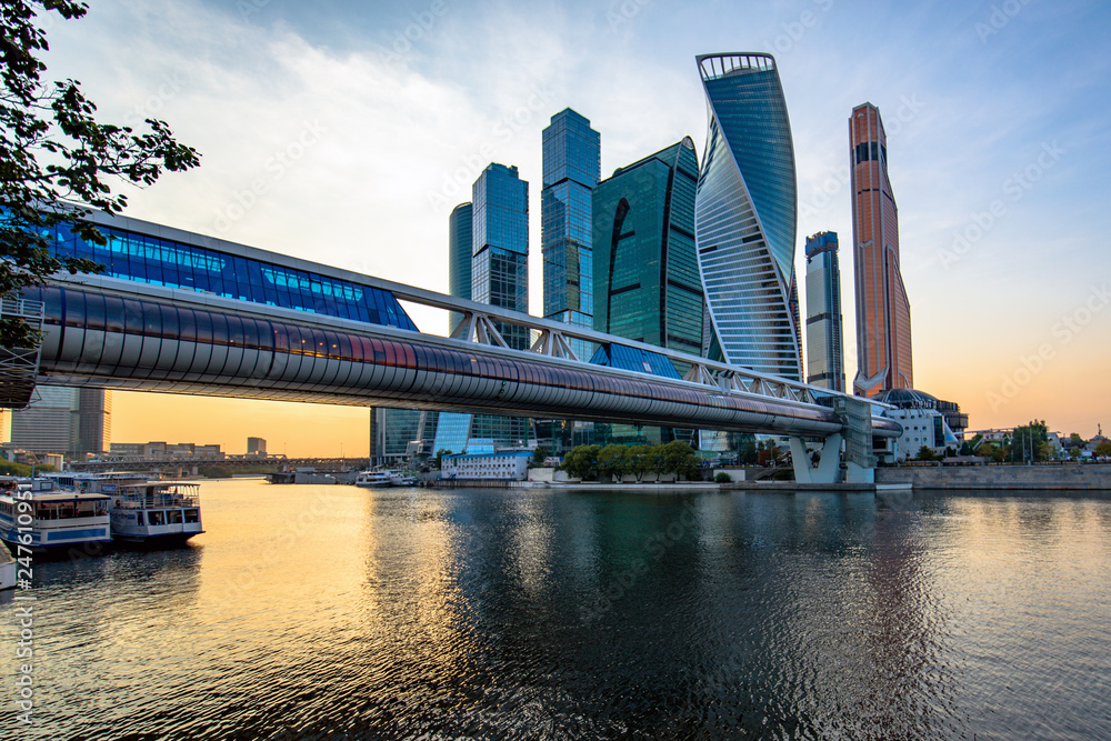 Fototapeta premium Evening Moscow City