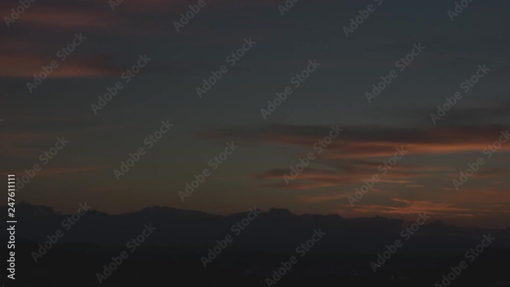Sunset timelapse over a village Sunset timelapse over a village