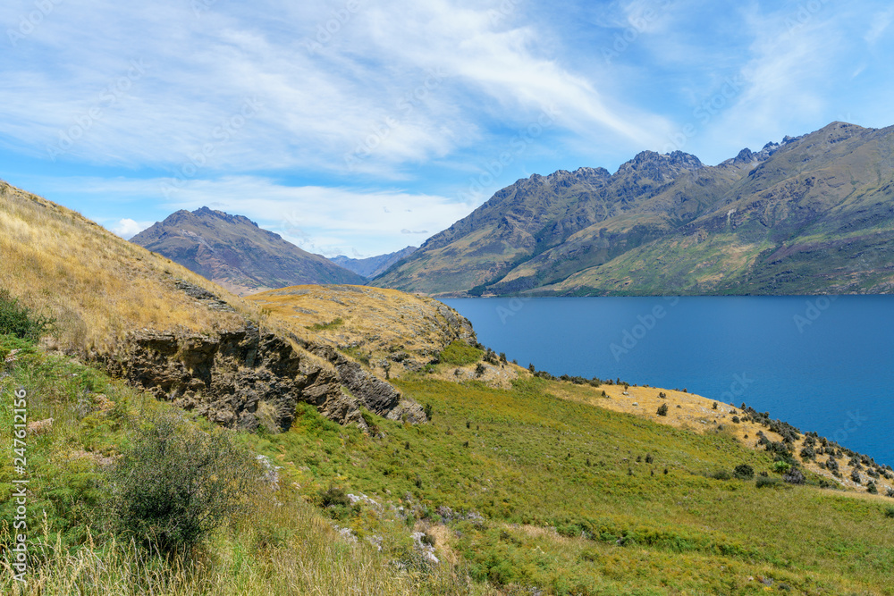 hiking jacks point track with view of lake wakatipu, queenstown, new zealand 44