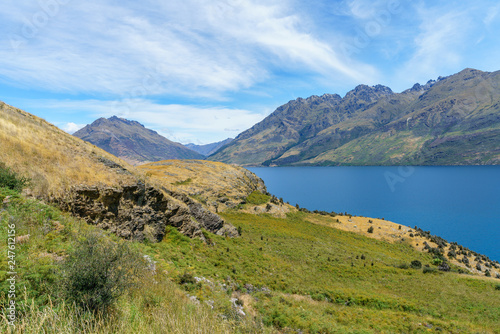hiking jacks point track with view of lake wakatipu, queenstown, new zealand 44