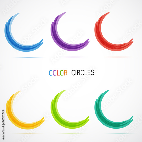 Circle set. Vector illustration. Business Abstract Circle icon. Corporate, Media, Technology styles vector logo design template. transparent
