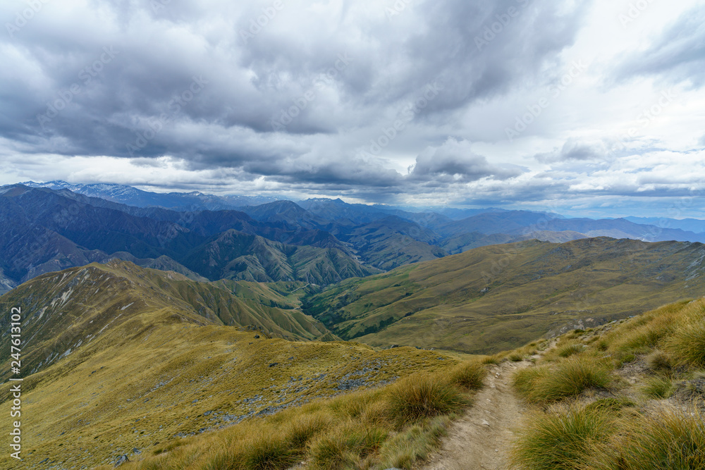 hiking the ben lomond track in the mountains at queenstown, otago, new zealand 18
