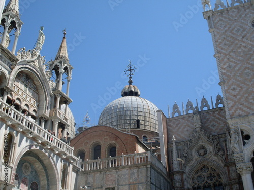 Beautiful point of view of Basilica Santa Maria della Salute, Venezia