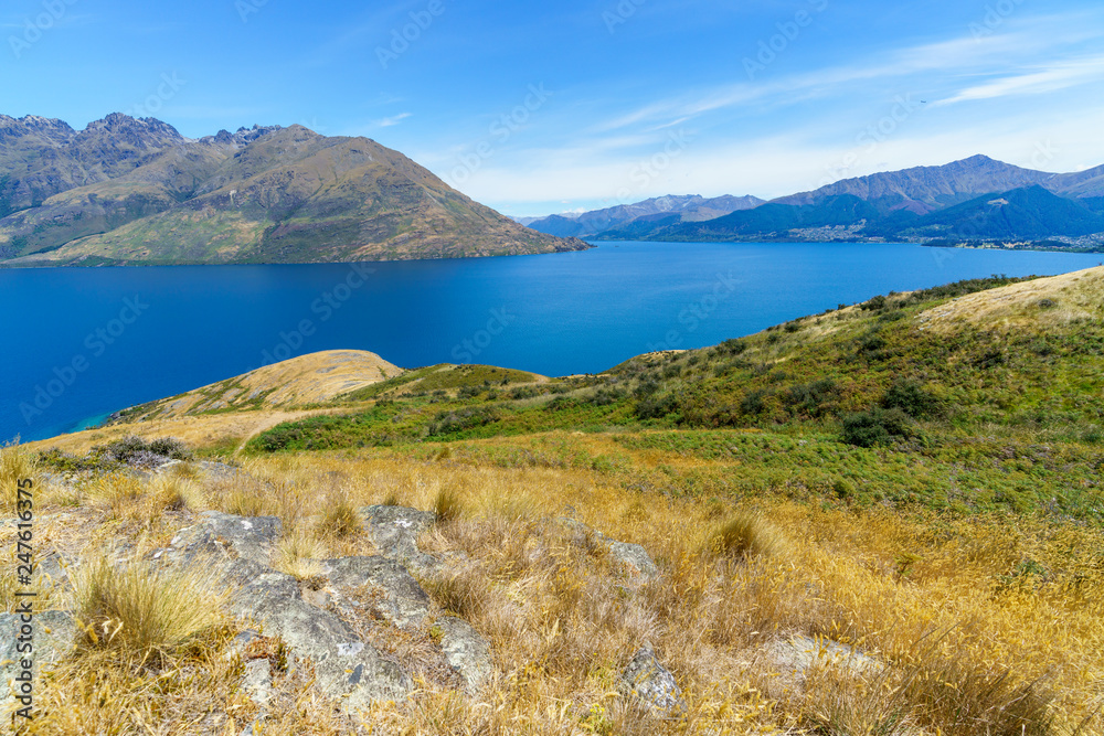 hiking jacks point track with view of lake wakatipu, queenstown, new zealand 8