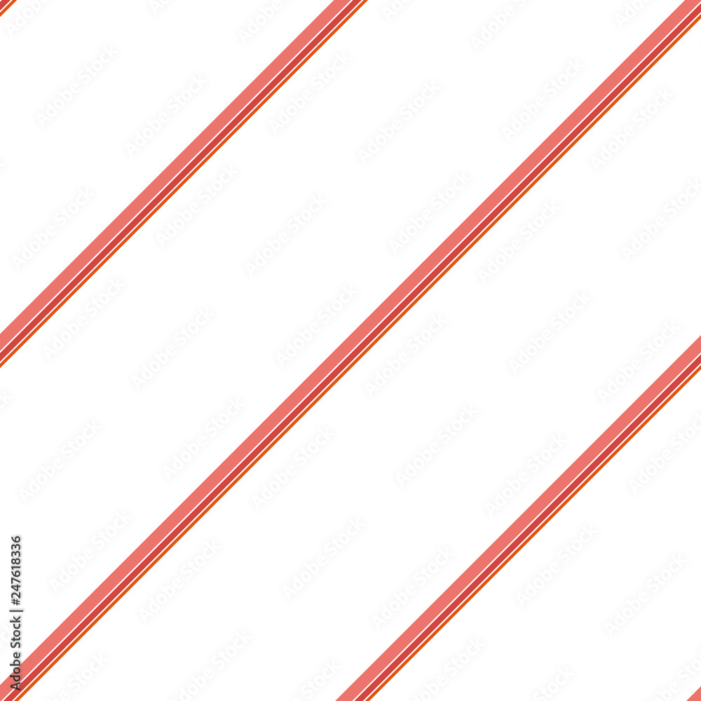 Seamless pattern. Coral Stripes on white background Seamless pattern. Coral Stripes on white background