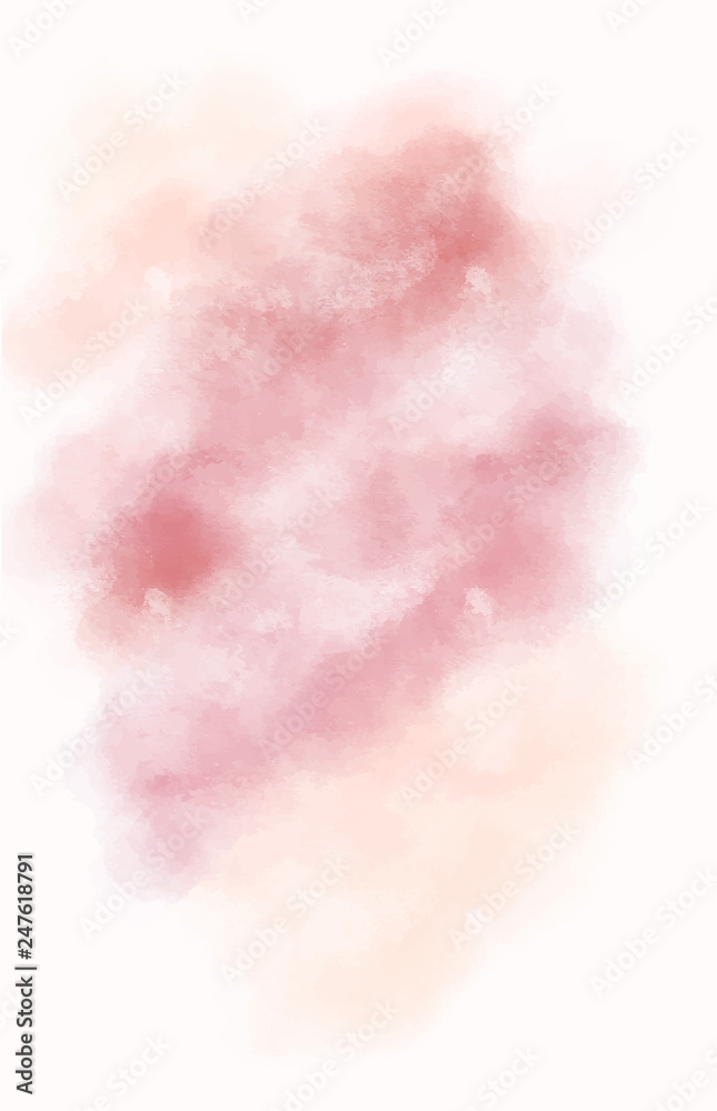 Abstract pink watercolor background