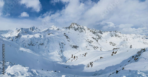 Winter Alpen Panorama in Österreich