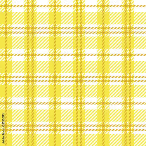 Yellow Buffalo Plaid Seamless Pattern - Classic buffalo plaid pattern design