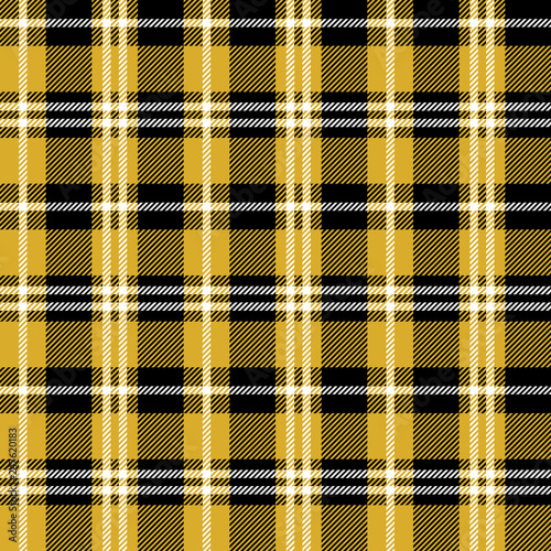 Yellow Buffalo Plaid Seamless Pattern - Classic buffalo plaid pattern design