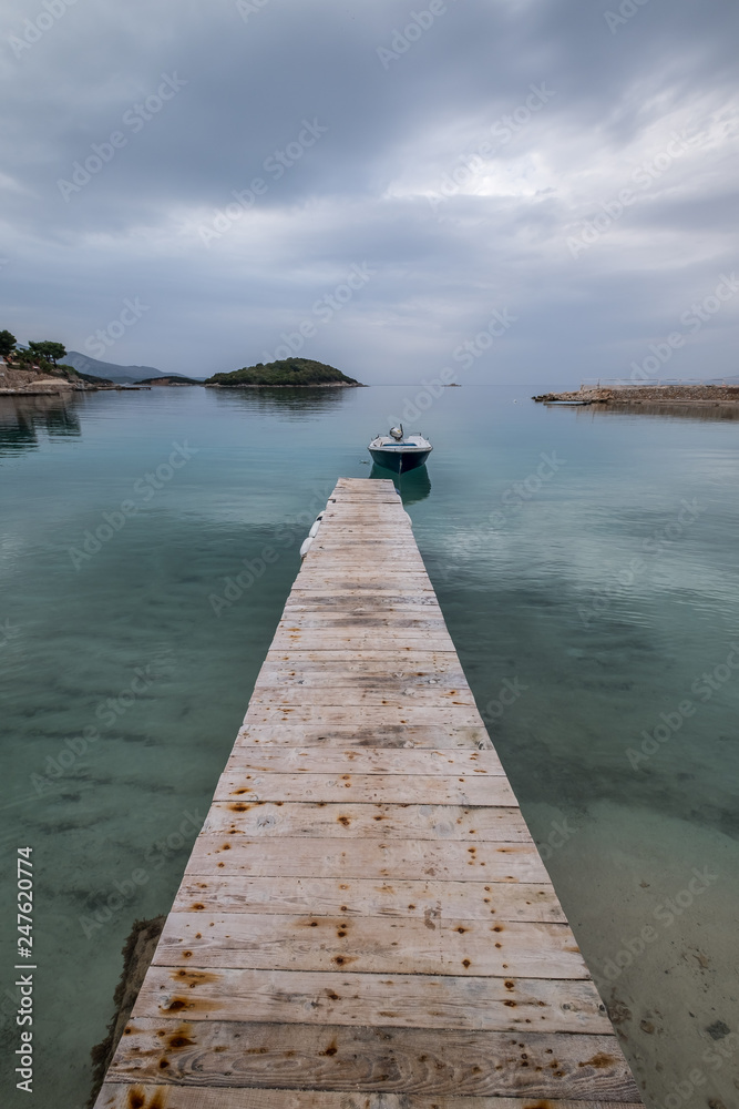 Fototapeta premium Albanian Riviera, Albania coastline ocean and sea