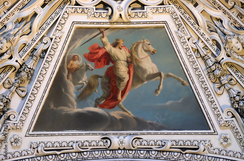 Fragment of the dome in the Chapel of the Transfiguration of Jesus, Salzburg Cathedral  photo