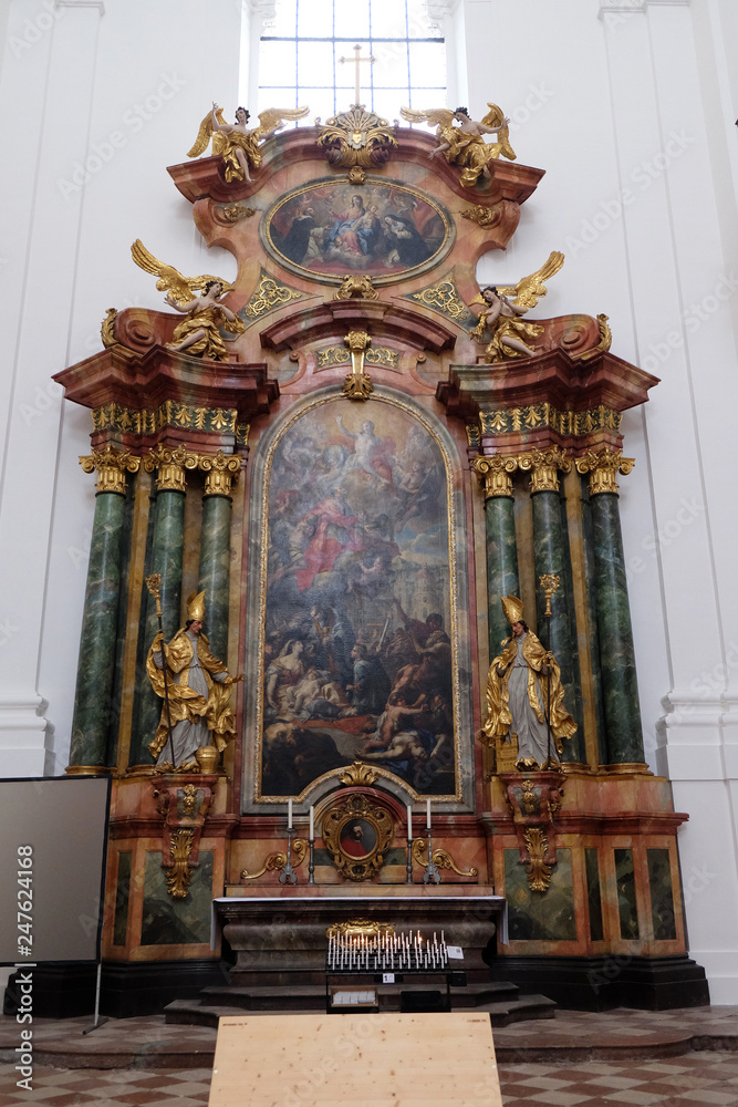 Altar in Collegiate church in Salzburg