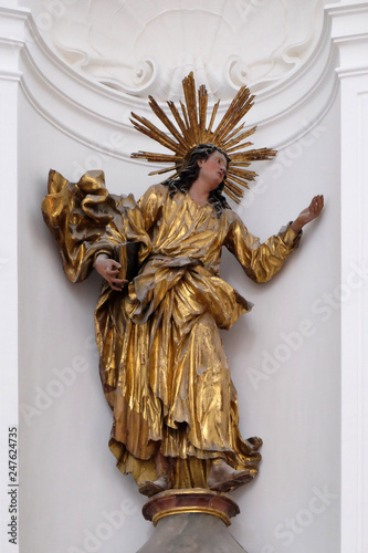 Saint John, Altar in Collegiate church in Salzburg 