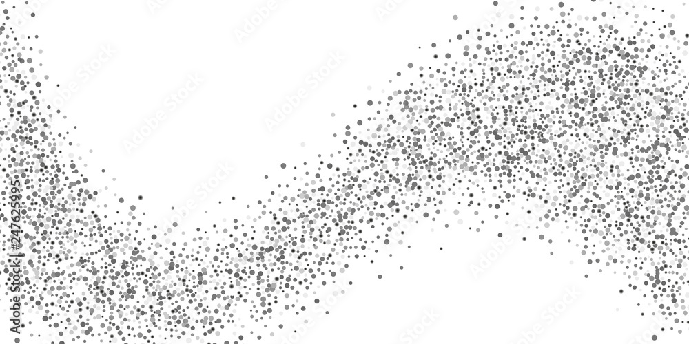 Obraz premium Silver glitter confetti
