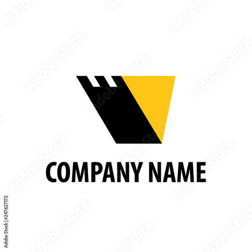 heavy equipment emblem logo vector