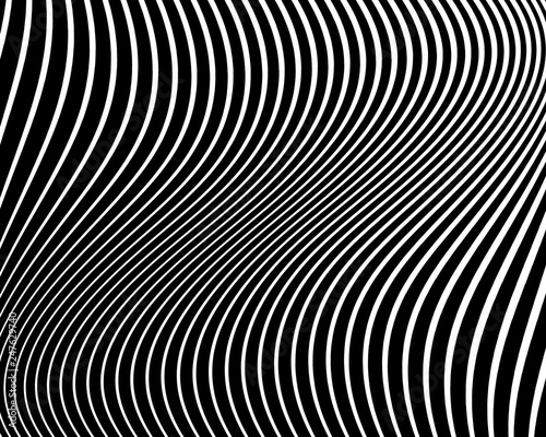 Wavy pattern. Texture with wavy, curves lines.