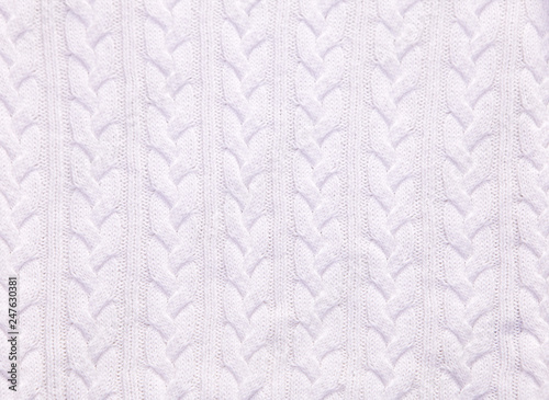 Merino wool knit handmade white large blanket, super chunky yarn, white texture trendy concept photo