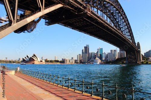 Sydney Harbor Bridge at sunset -  Australia