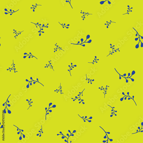 Seamless pattern. Floral textile texture. Vector illustration.