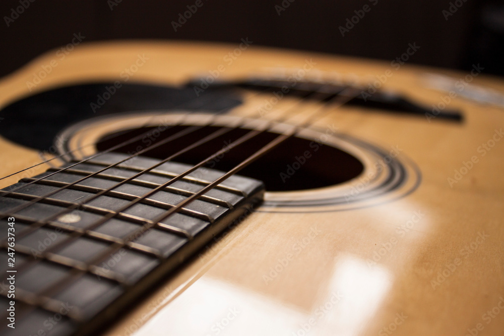 Fototapeta premium Close up of a guitar