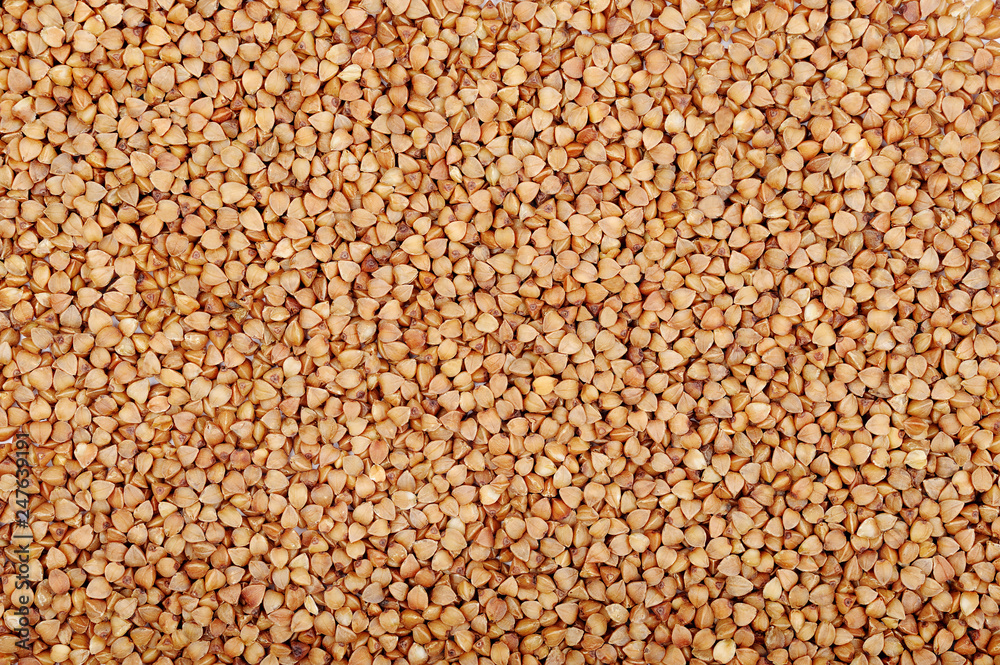 Texture of brown buckwheat grains. Texture of brown buckwheat grains.