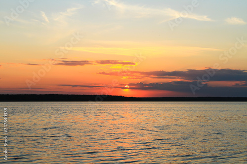 Sunset on the lake