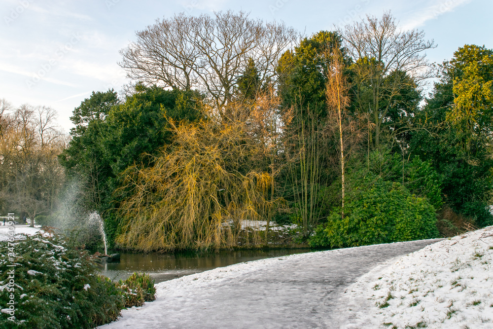 Sefton Park in winter Sefton Park in winter