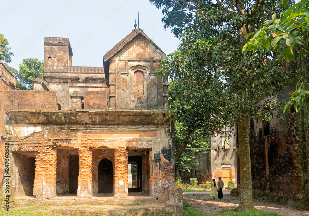 Bangladesh, Asia - decayed Buddhist monastery.