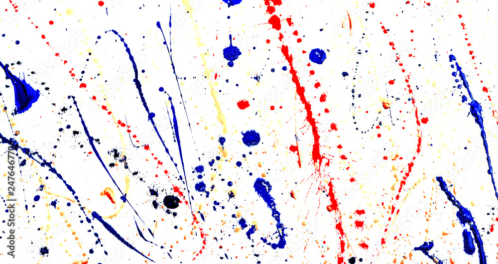 Obraz premium Multicolored abstraction of splashes of acrylic paints