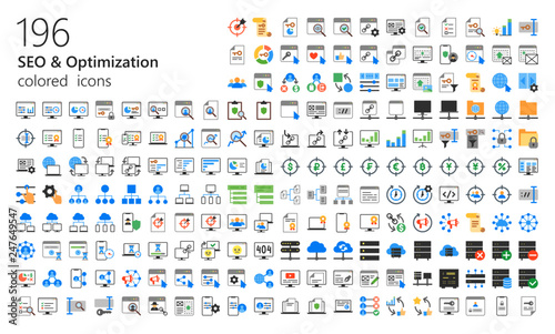 SEO colored iconset