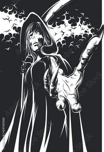 Grim Reaper Illustration