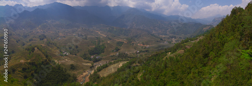 Panorama der Region Sapa in Vietnam