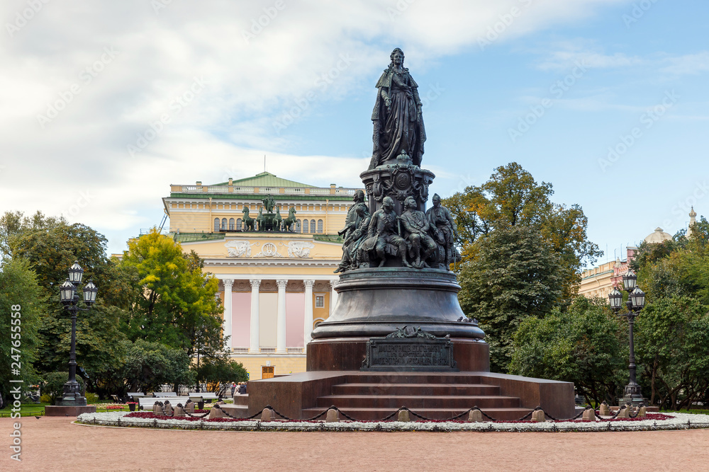 Monument to Catherine II in St. Petersburg