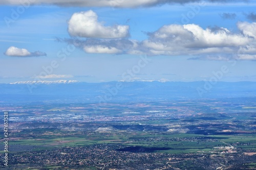 Europe under the clouds. Flight from Zurich, Switzerland to Madrid, Spain. © Arkadi