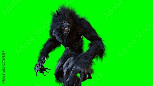 werewolf 3d render