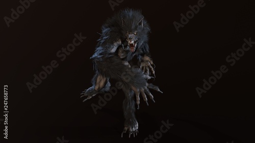 werewolf 3d render