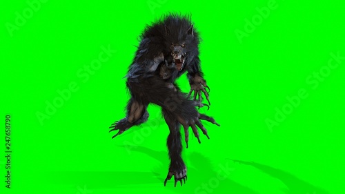 werewolf 3d render photo