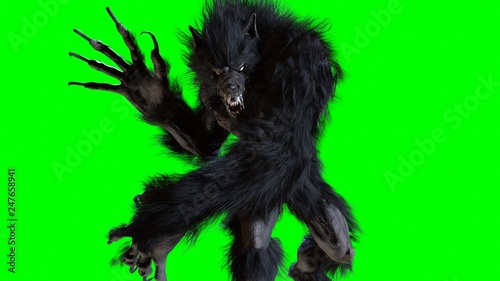 werewolf 3d render
