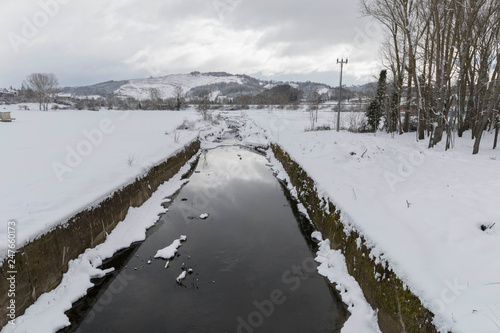fiume con neve © antonio sena